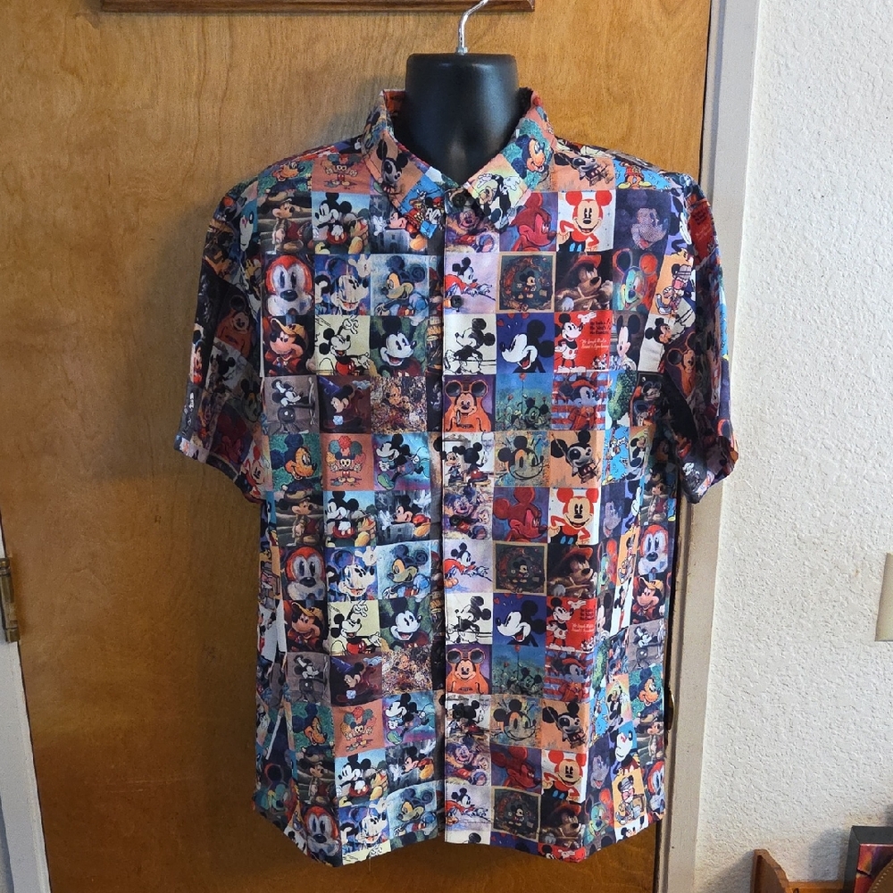 Retired Disney Parks Celebration Of The Mouse Mickey Mouse Camp Shirt XL